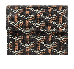 Goyard Marigny Wallet, Canvas, Black/Brown, CRN120211, 3*